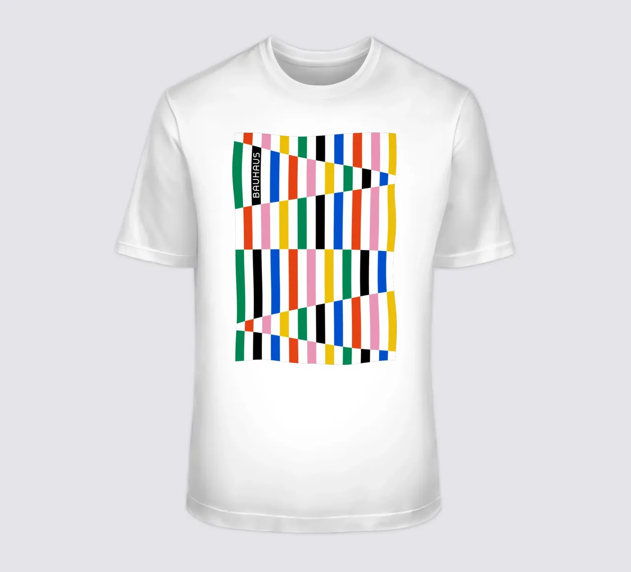 Bauhaus Stripe Pattern | Geometric Abstract Art T-Shirt von NorwesClub