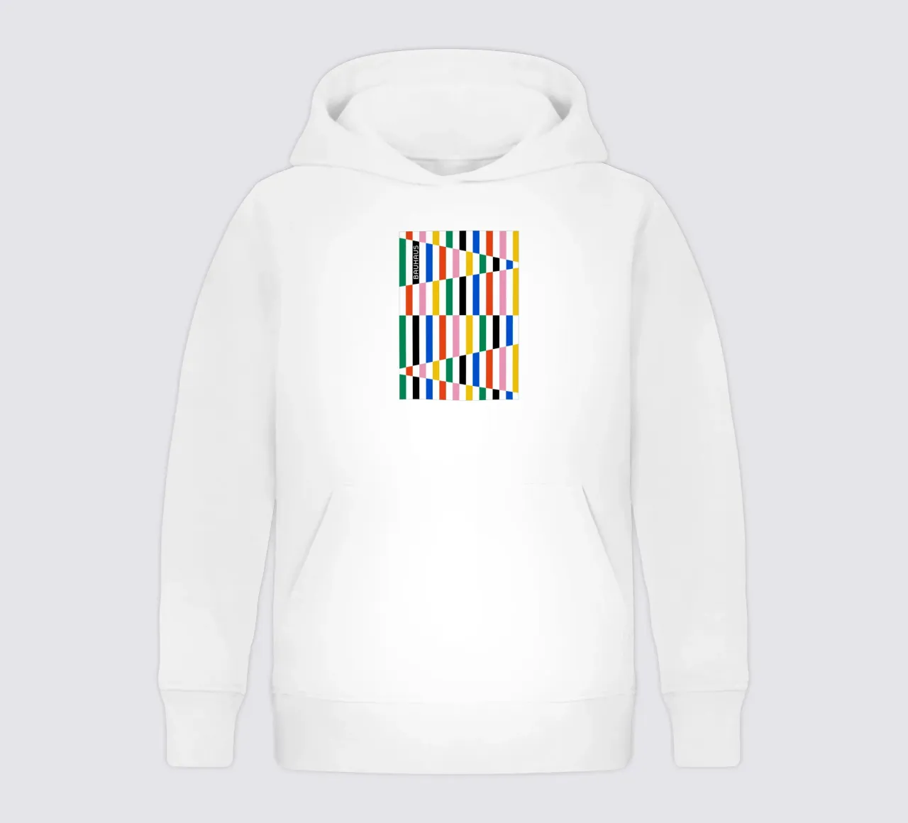 Bauhaus Stripe Pattern | Geometric Abstract Art kids hoodie by NorwesClub