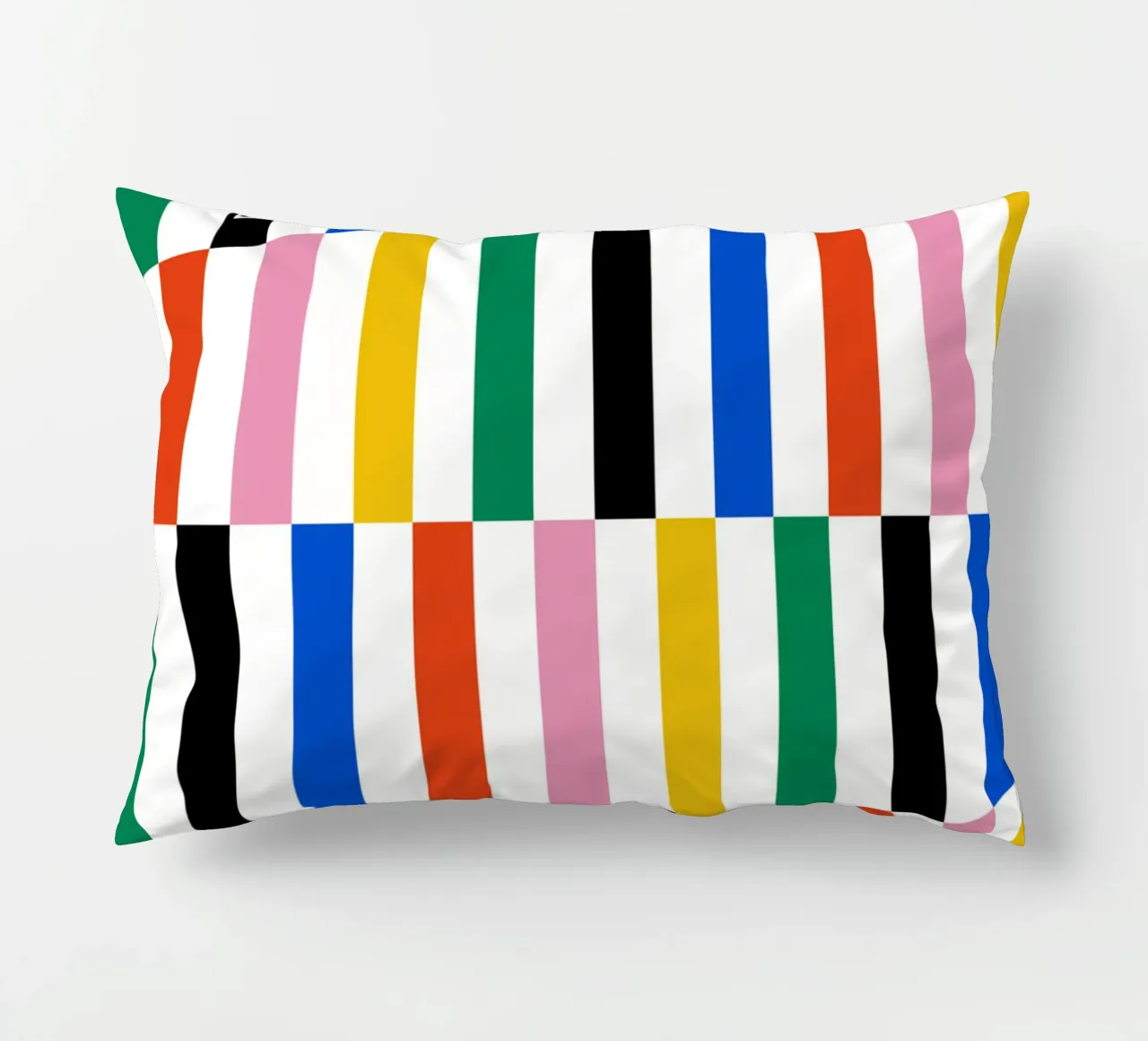 Bauhaus Stripe Pattern | Geometric Abstract Art decorative cushion by NorwesClub