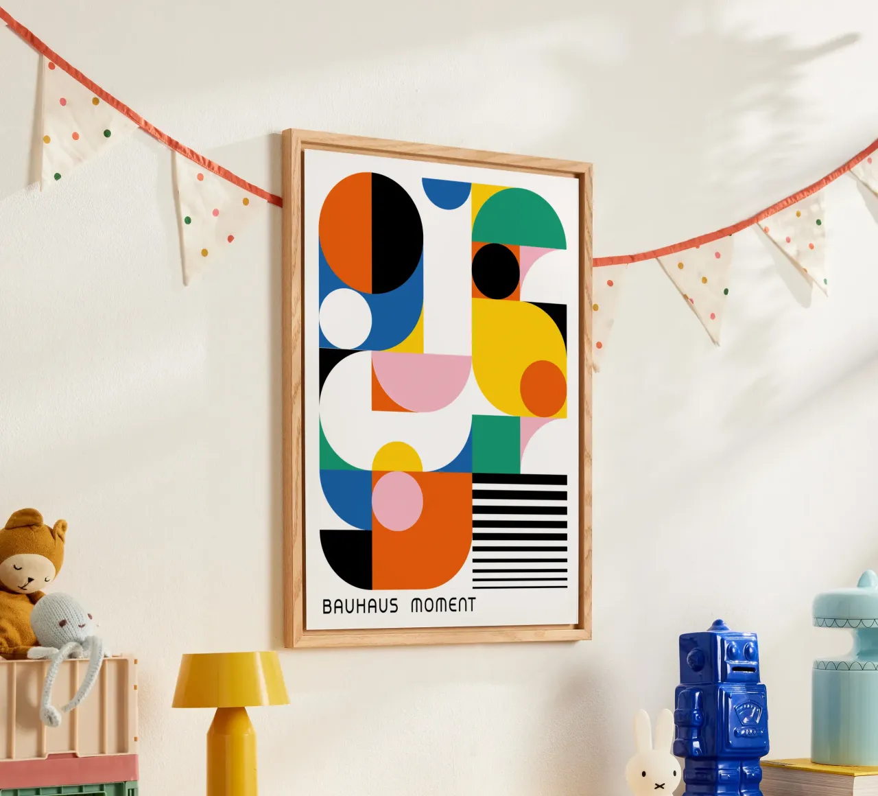Bauhaus Moment Geometric Abstract Art Print Modern acrylic glass by NorwesClub