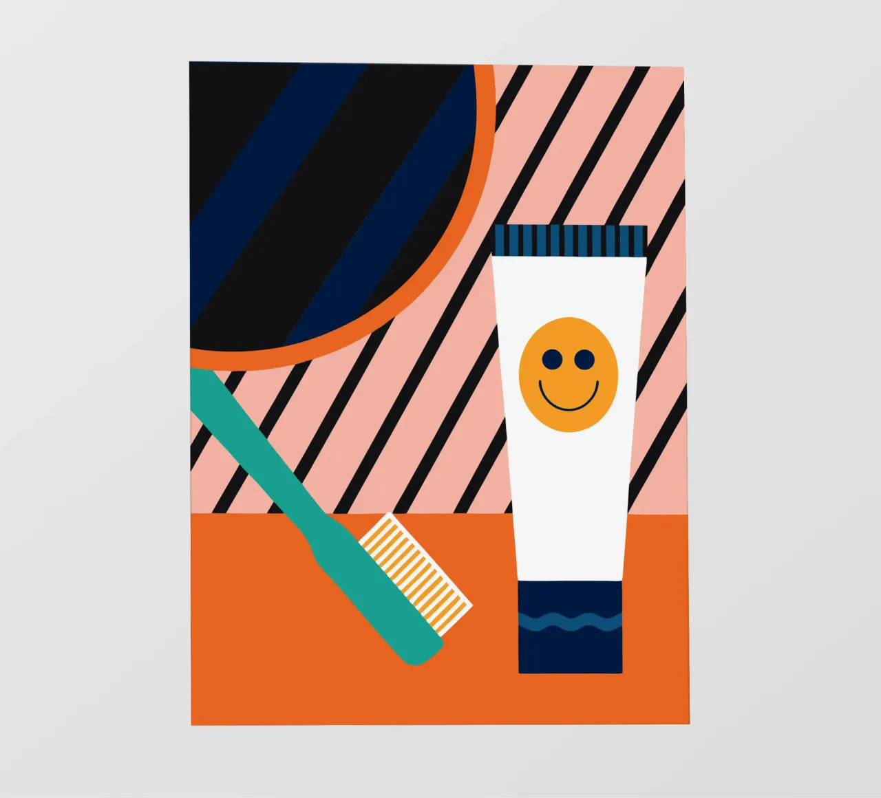 Spazzolino e dentifricio telo in pvc da LOOK DIFFERENT