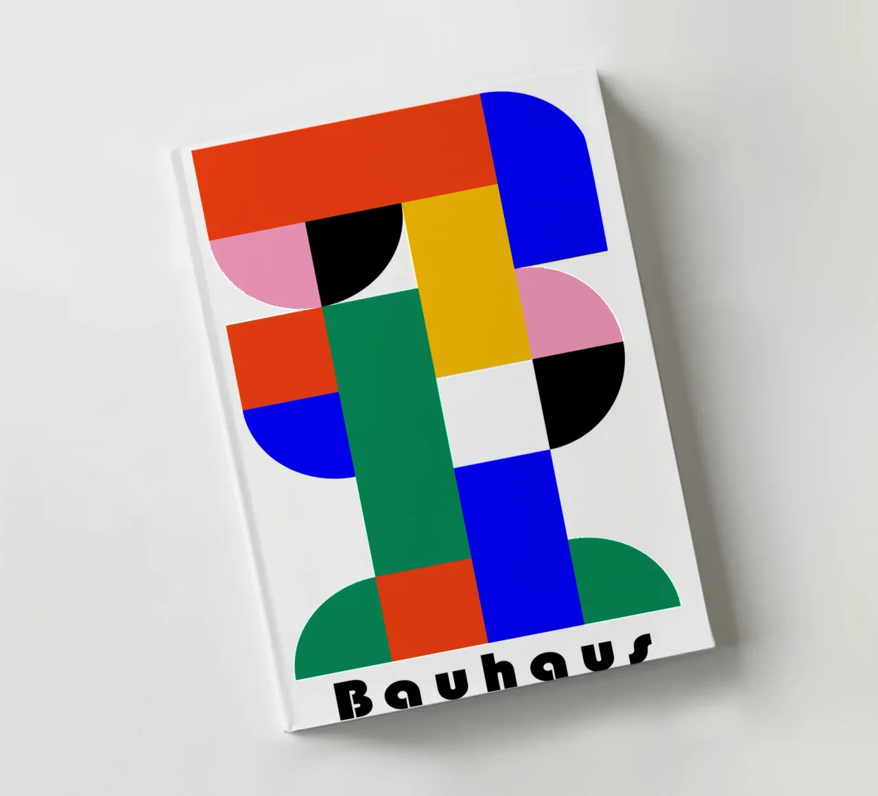 Bauhaus Geometric Abstract Color Art Print Design notebook by NorwesClub