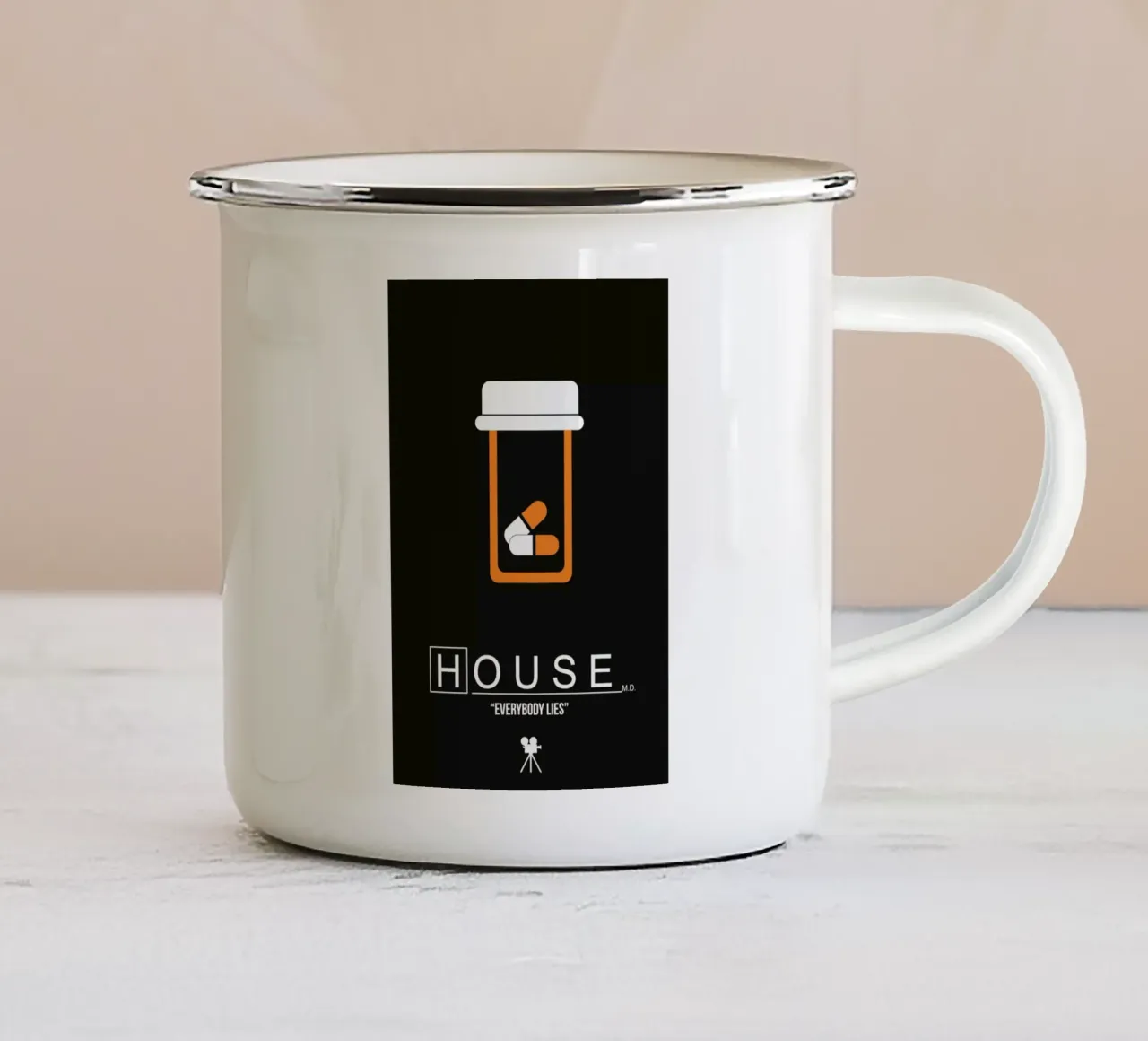 House M.d. tazza in smalto da Naxart
