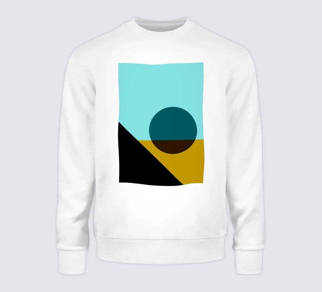 Stampa d'arte del cerchio geometrico minimalista Bauhaus felpa da NorwesClub
