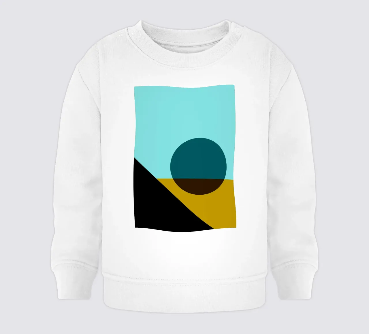 Stampa d'arte del cerchio geometrico minimalista Bauhaus felpa neonato da NorwesClub