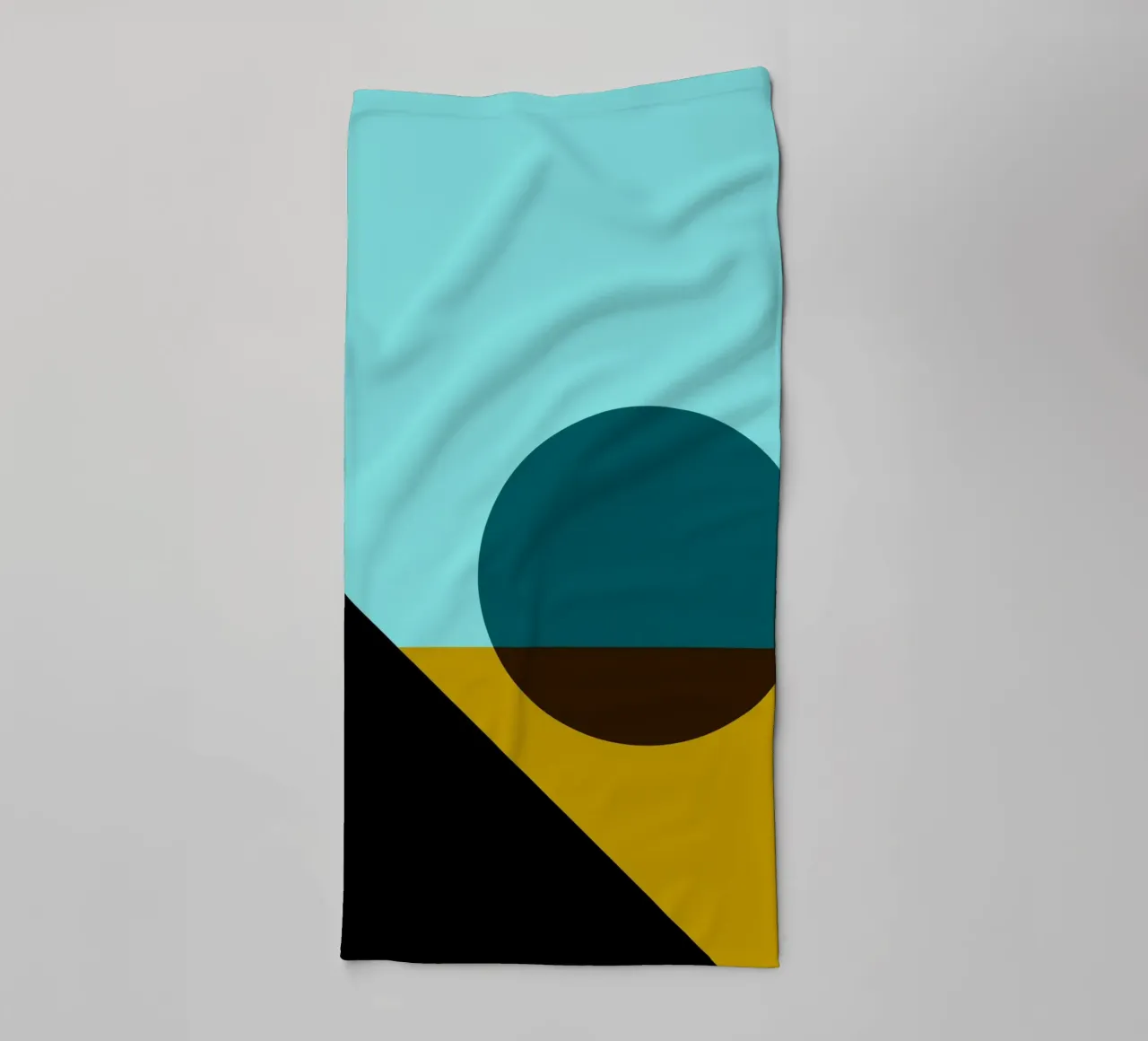 Bauhaus Minimalist Geometric Circle Art Print towel by NorwesClub
