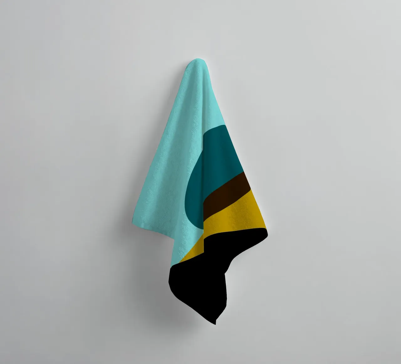 Bauhaus Minimalist Geometric Circle Art Print towel by NorwesClub