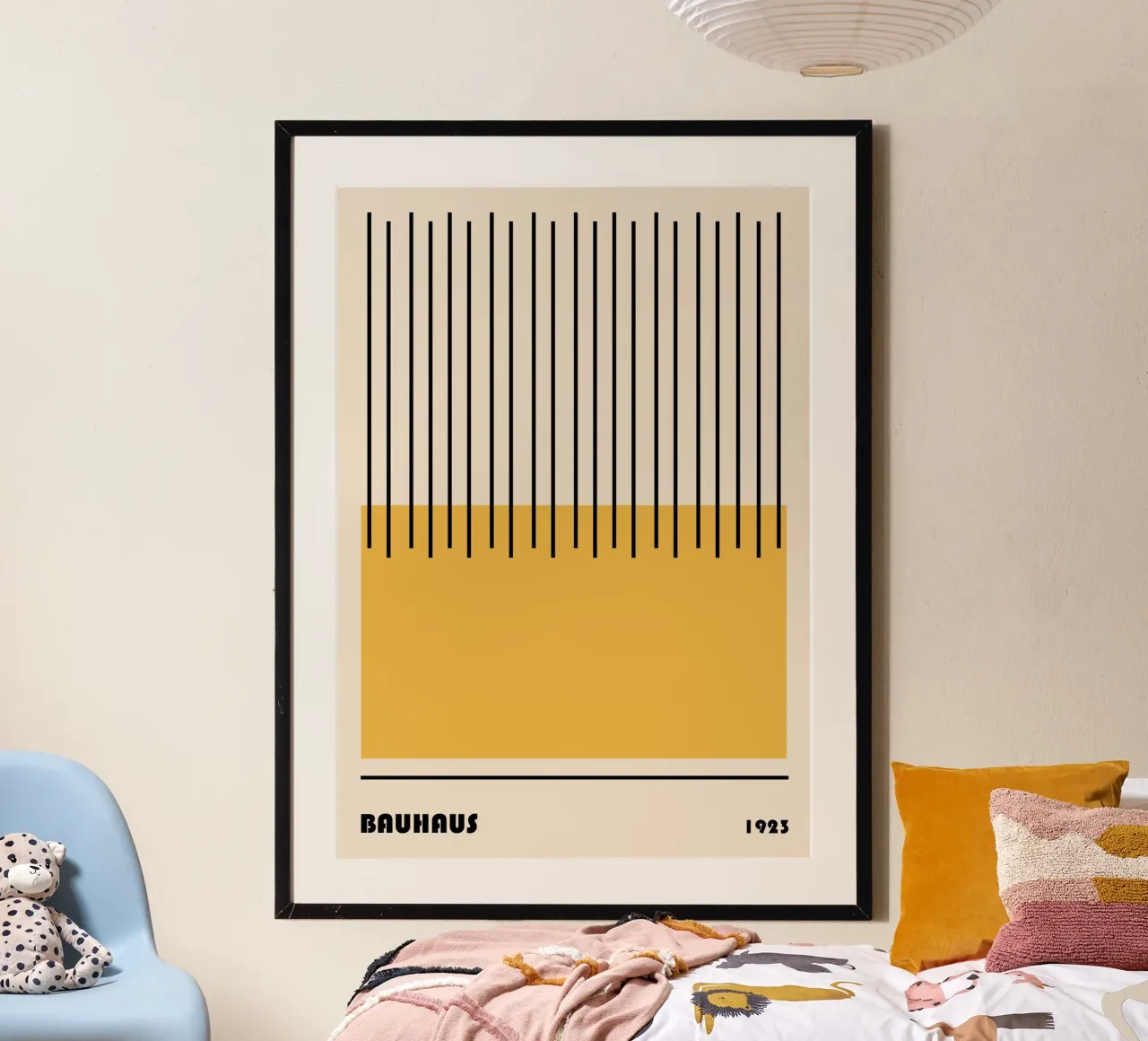 Poster Bauhaus 1923 Stampa a righe gialle poster da NorwesClub