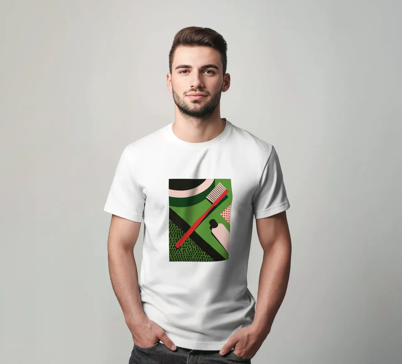 Spazzolino e dentifricio t-shirt da LOOK DIFFERENT