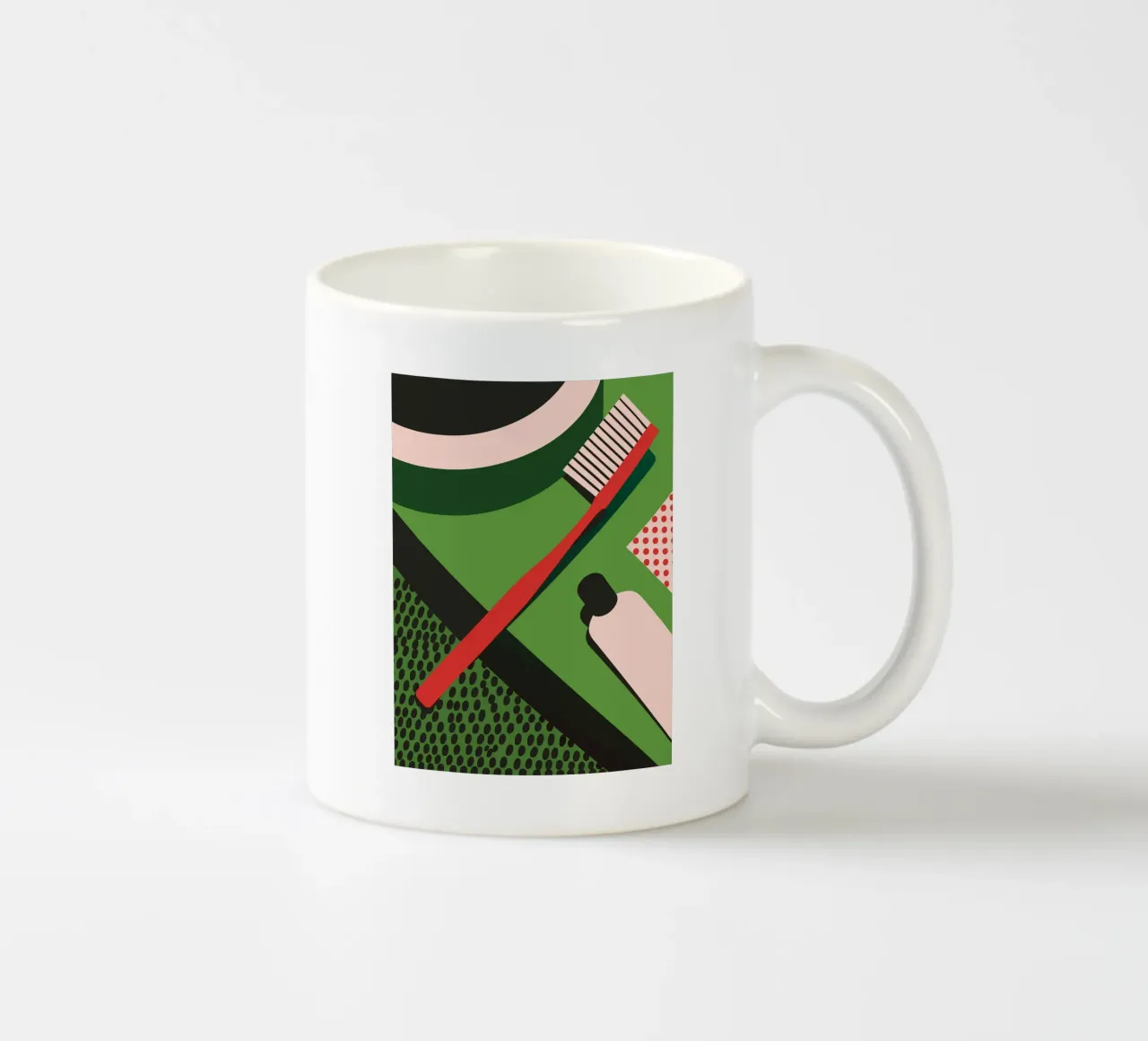 Spazzolino e dentifricio tazza in ceramica da LOOK DIFFERENT