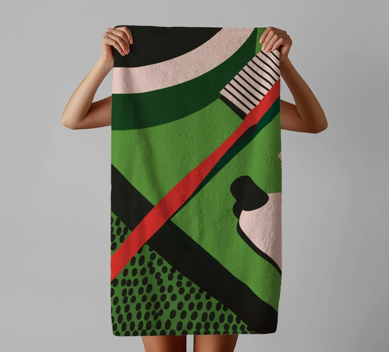 Toothbrush And Toothpaste towel by LOOK DIFFERENT