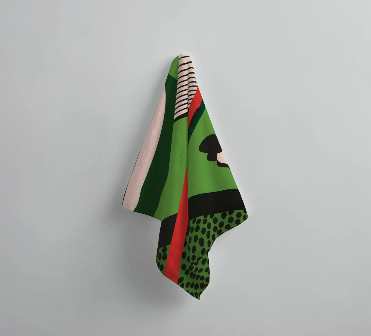 Toothbrush And Toothpaste towel by LOOK DIFFERENT