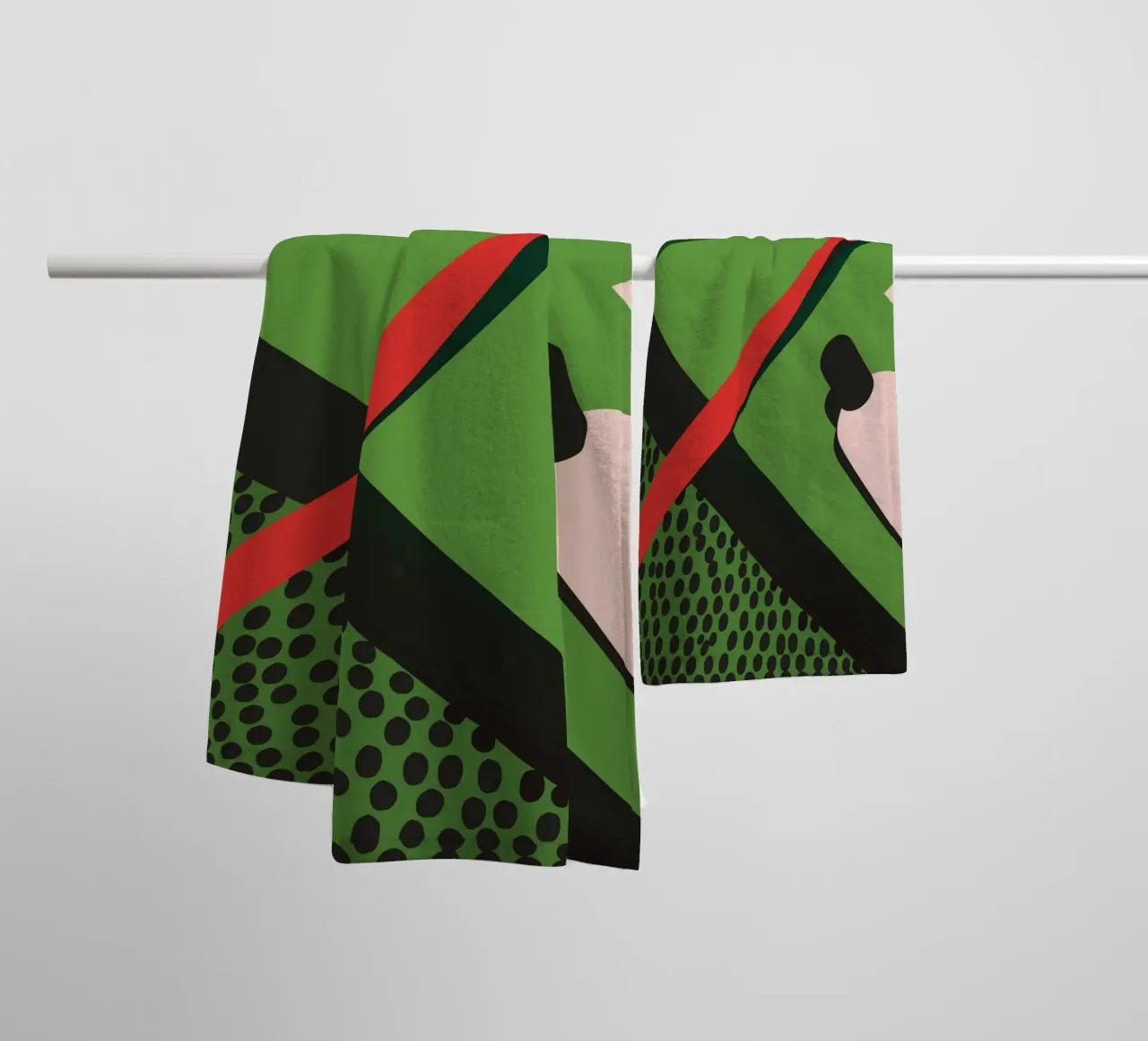 Toothbrush And Toothpaste towel by LOOK DIFFERENT