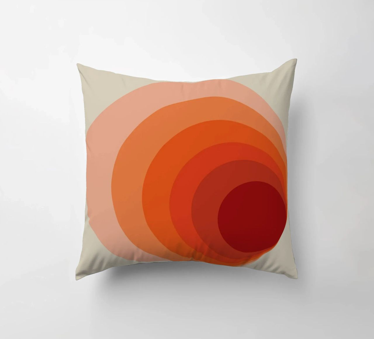 Bauhaus 1923 Ausstellungsplakat Kreis Farbverlauf Kissen von NorwesClub