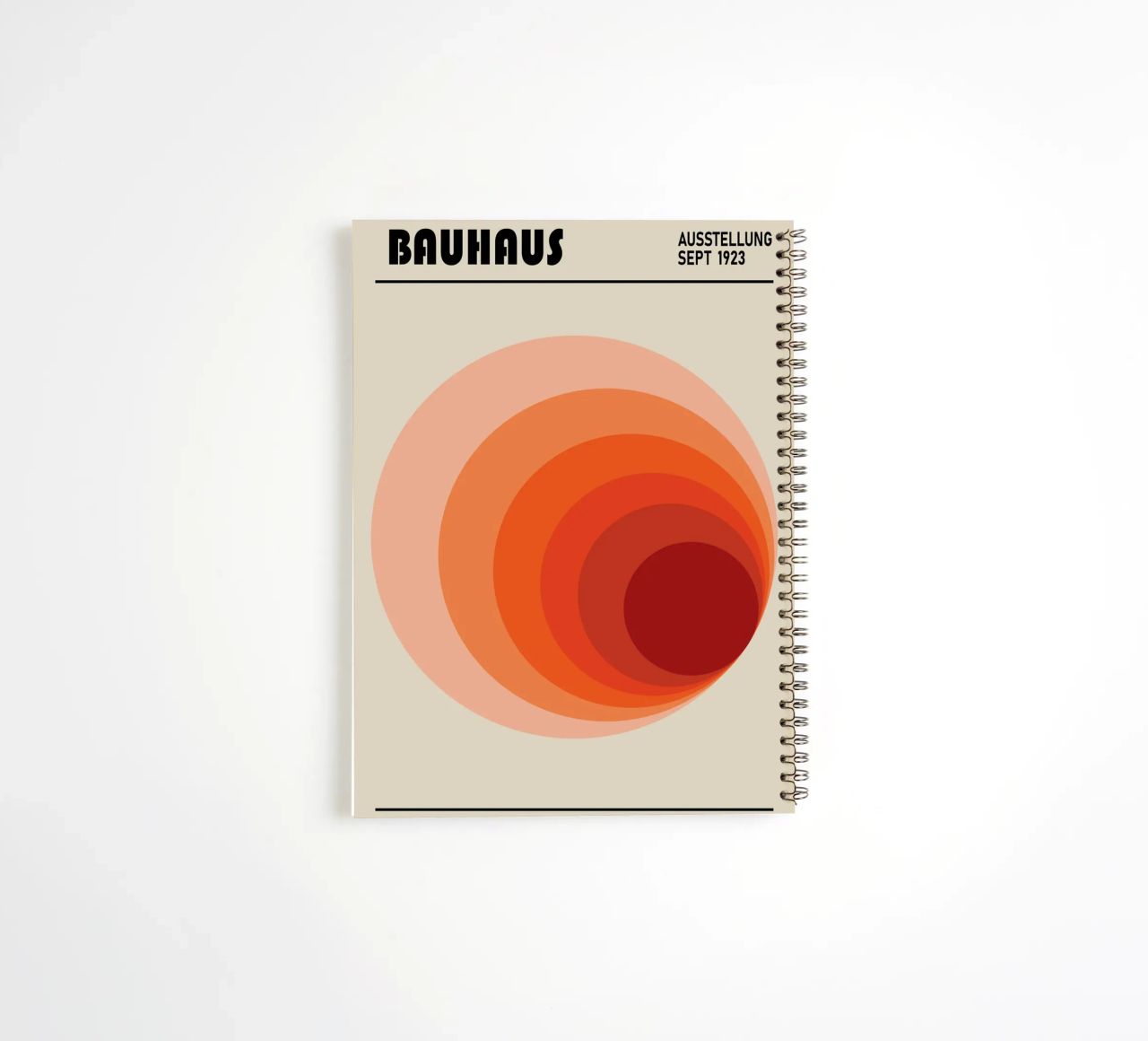 Bauhaus 1923 Ausstellungsplakat Kreis Farbverlauf Ringbuch von NorwesClub