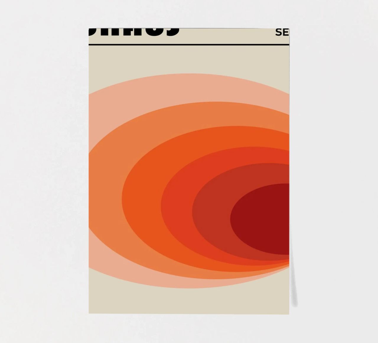 Bauhaus 1923 Ausstellungsplakat Kreis Farbverlauf Stickerbogen von NorwesClub