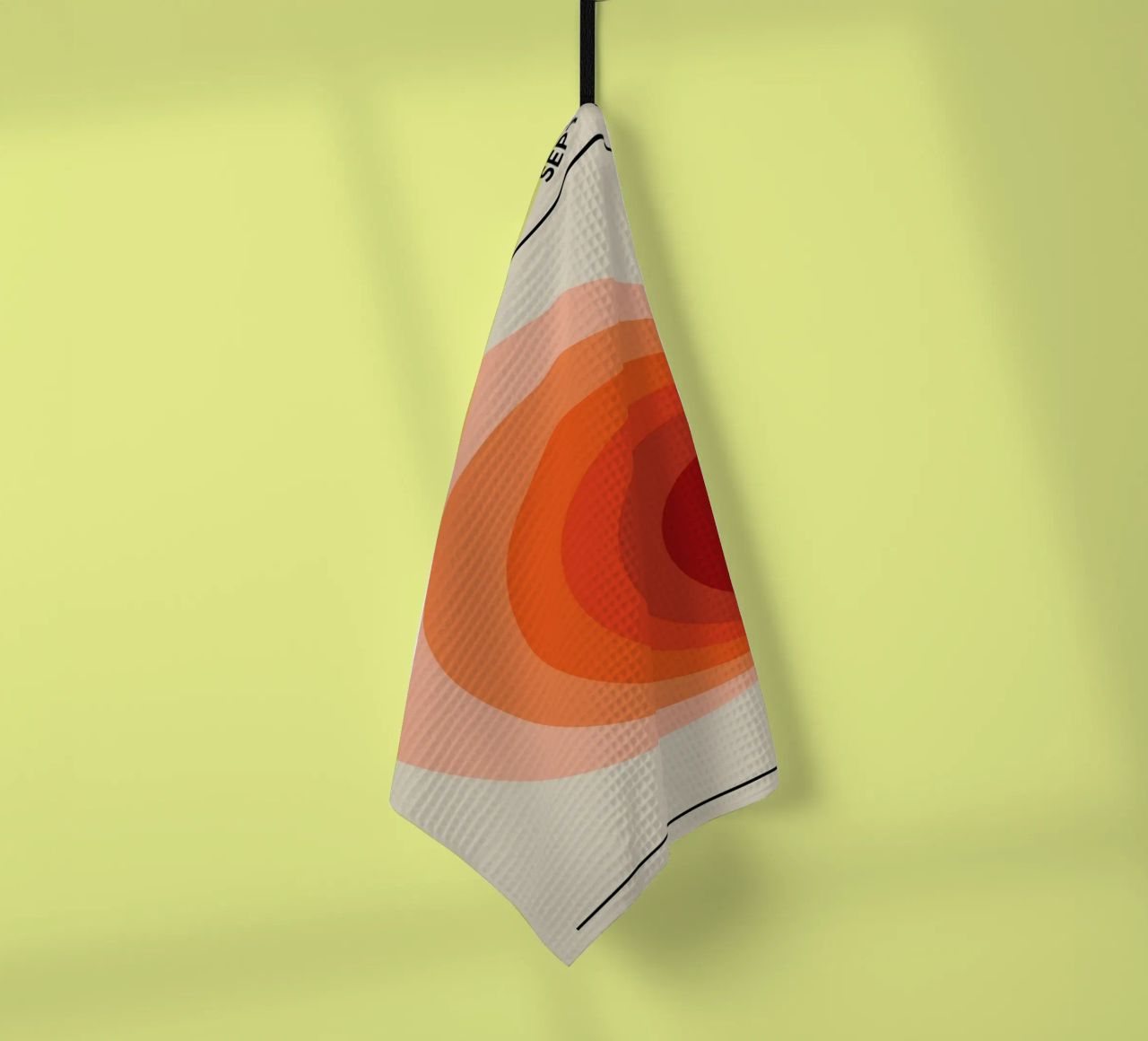 Bauhaus 1923 Ausstellungsplakat Kreis Farbverlauf Geschirrtuch von NorwesClub