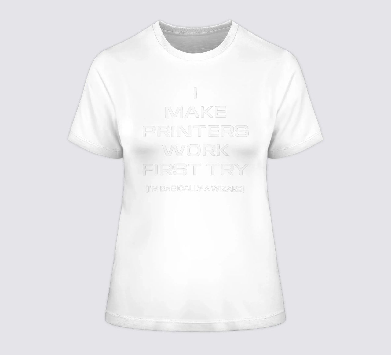 Grappige Printer Computer Geek Tech Nerd Ontwerp dames t-shirt getailleerd van sillyindustries