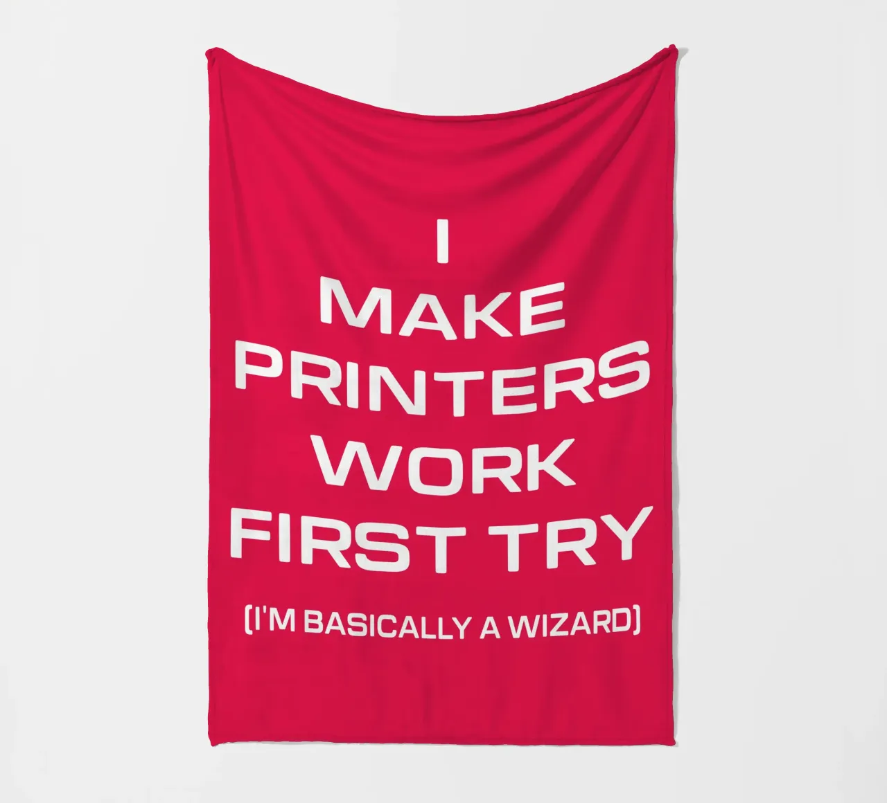 Grappige Printer Computer Geek Tech Nerd Ontwerp fleecedeken van sillyindustries