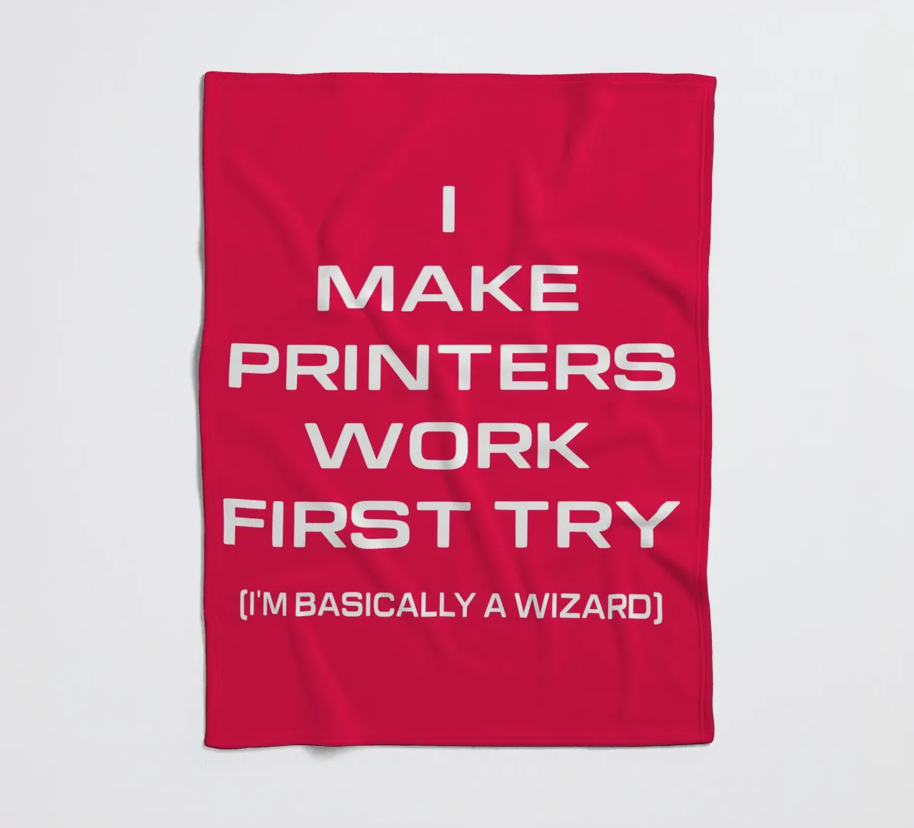 Grappige Printer Computer Geek Tech Nerd Ontwerp fleecedeken van sillyindustries