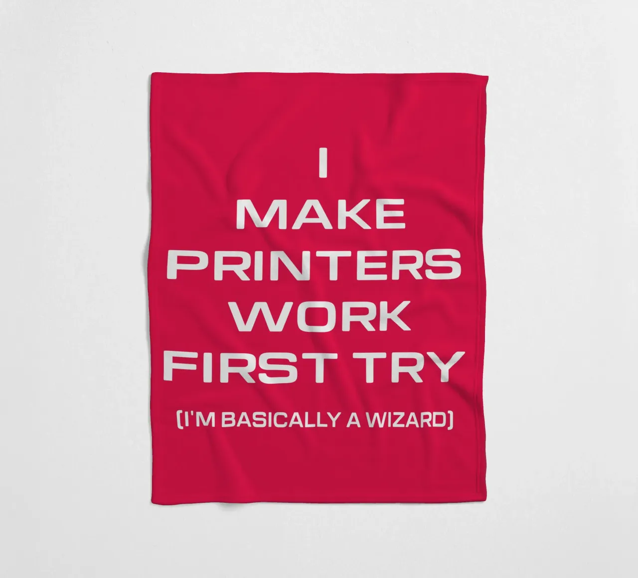 Grappige Printer Computer Geek Tech Nerd Ontwerp fleecedeken van sillyindustries