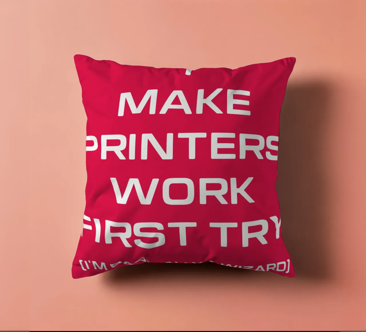 Grappige Printer Computer Geek Tech Nerd Ontwerp kussen van sillyindustries