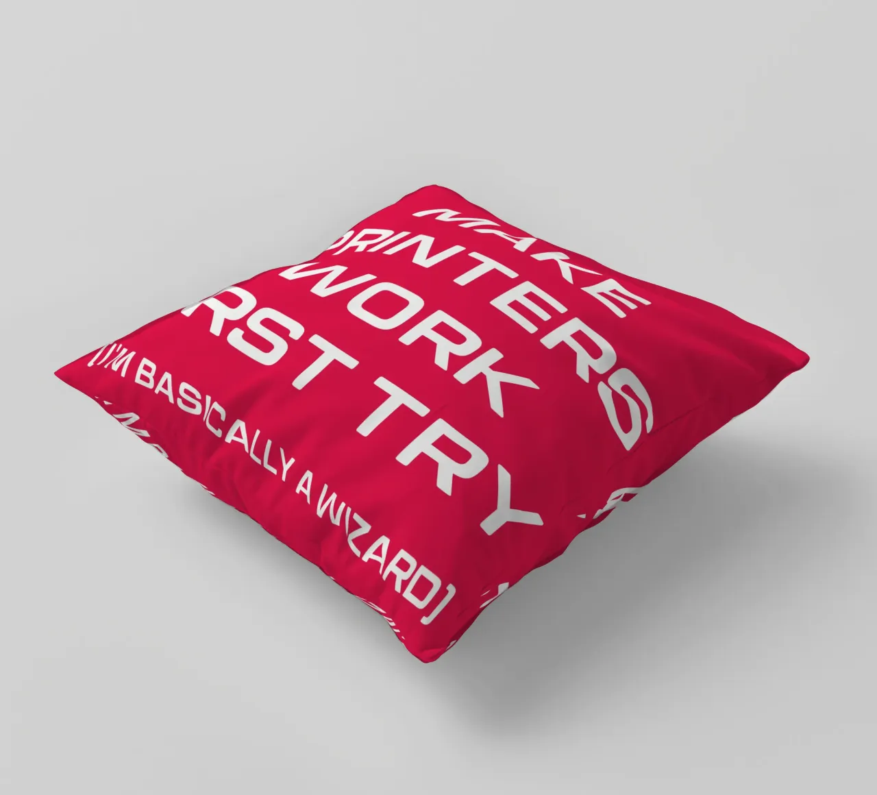 Grappige Printer Computer Geek Tech Nerd Ontwerp kussen van sillyindustries