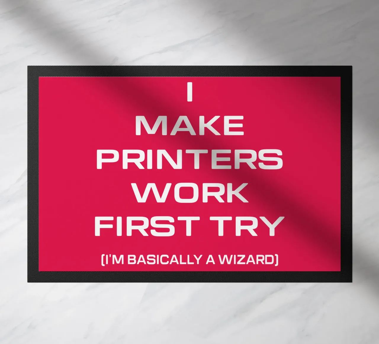 Funny Printer Computer Geek Tech Nerd Design doormat by sillyindustries