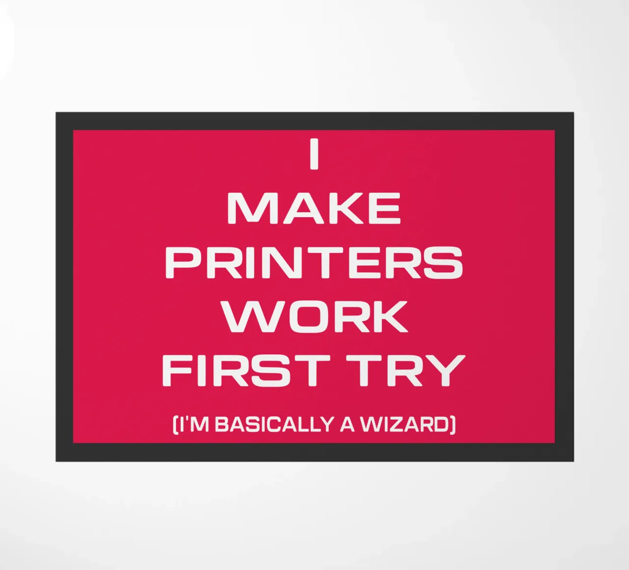 Funny Printer Computer Geek Tech Nerd Design doormat by sillyindustries