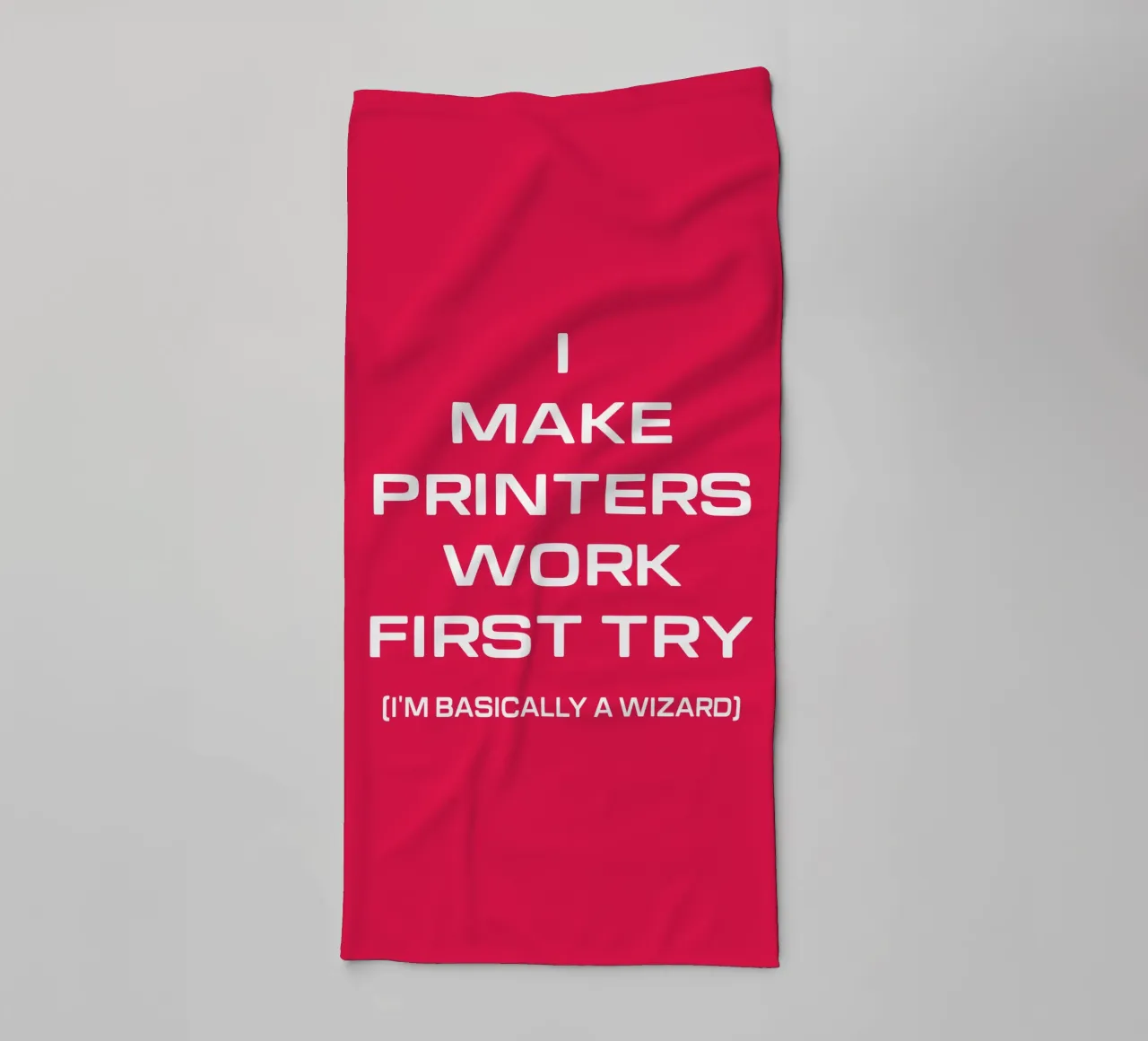 Grappige Printer Computer Geek Tech Nerd Ontwerp badhanddoek van sillyindustries