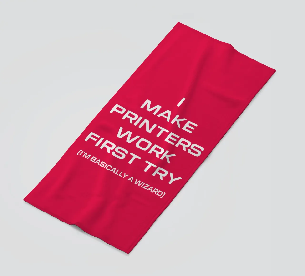 Lustiger Drucker Computer Geek Tech Nerd Design Strandtuch von sillyindustries