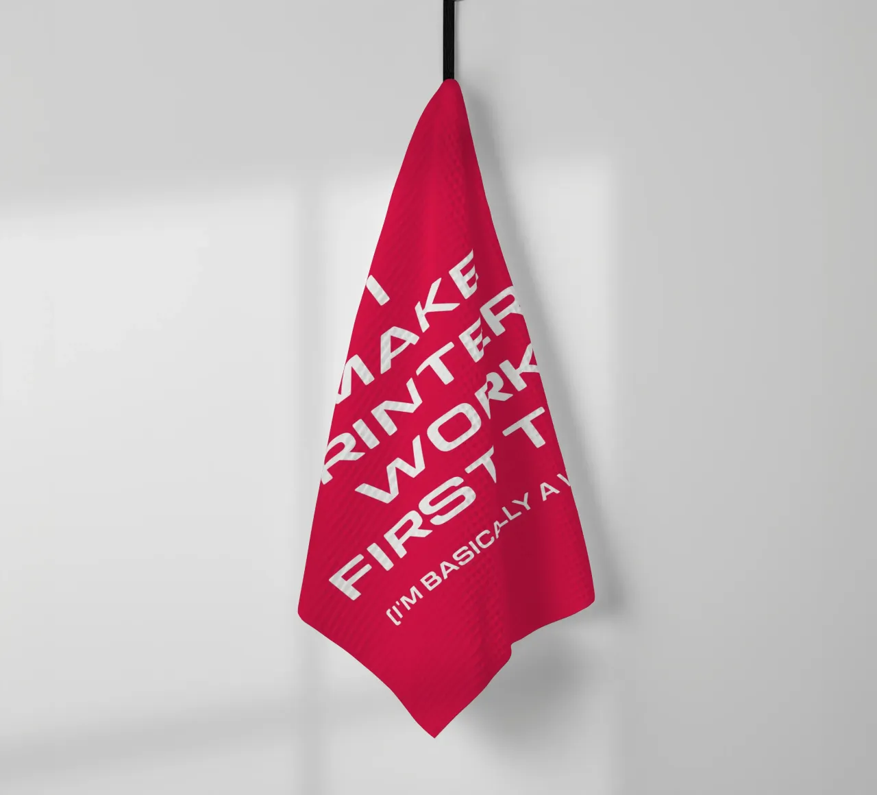 Lustiger Drucker Computer Geek Tech Nerd Design Geschirrtuch von sillyindustries