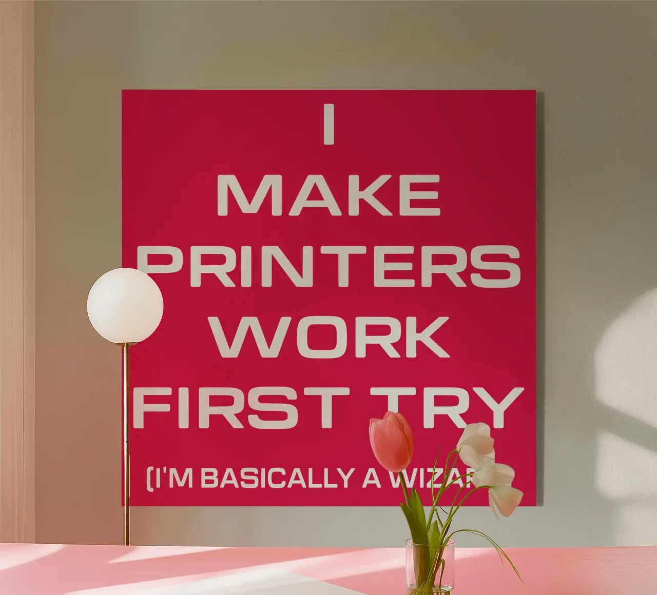 Lustiger Drucker Computer Geek Tech Nerd Design Acryl-Glas von sillyindustries