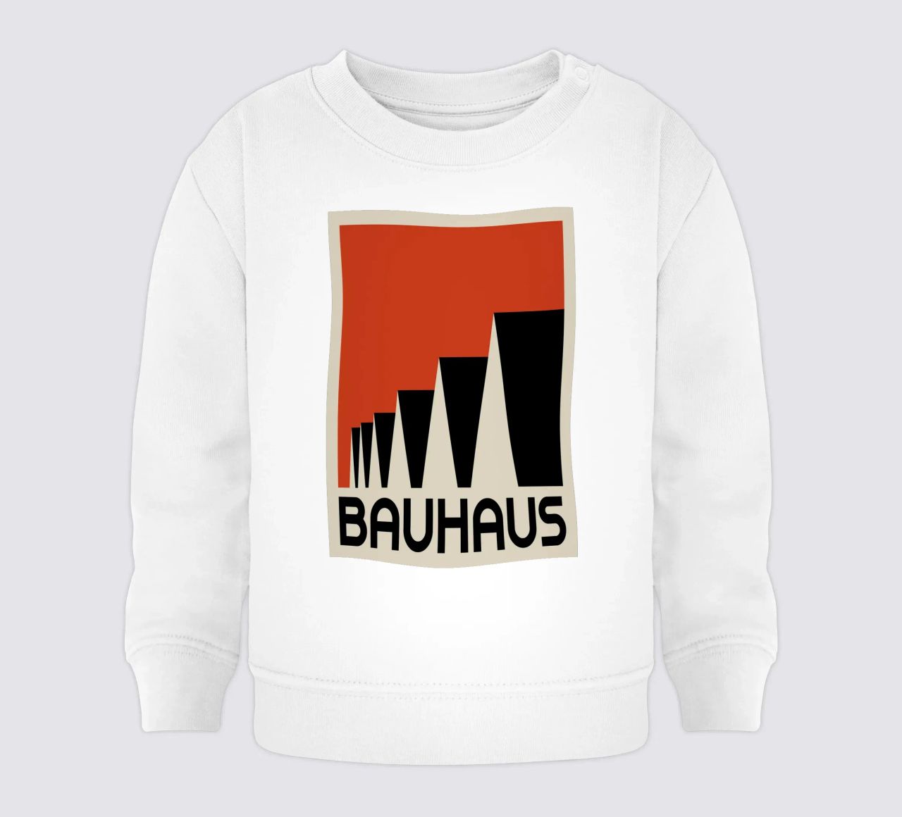 Bauhaus Architettura Triangoli Geometrici Rosso Stampa felpa neonato da NorwesClub