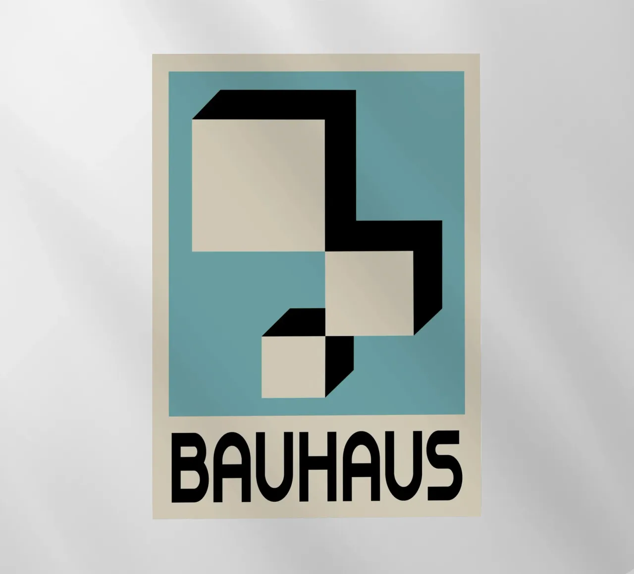 Bauhaus Forme geometriche 3D Stampa blu verde acqua pellicola backlit da NorwesClub