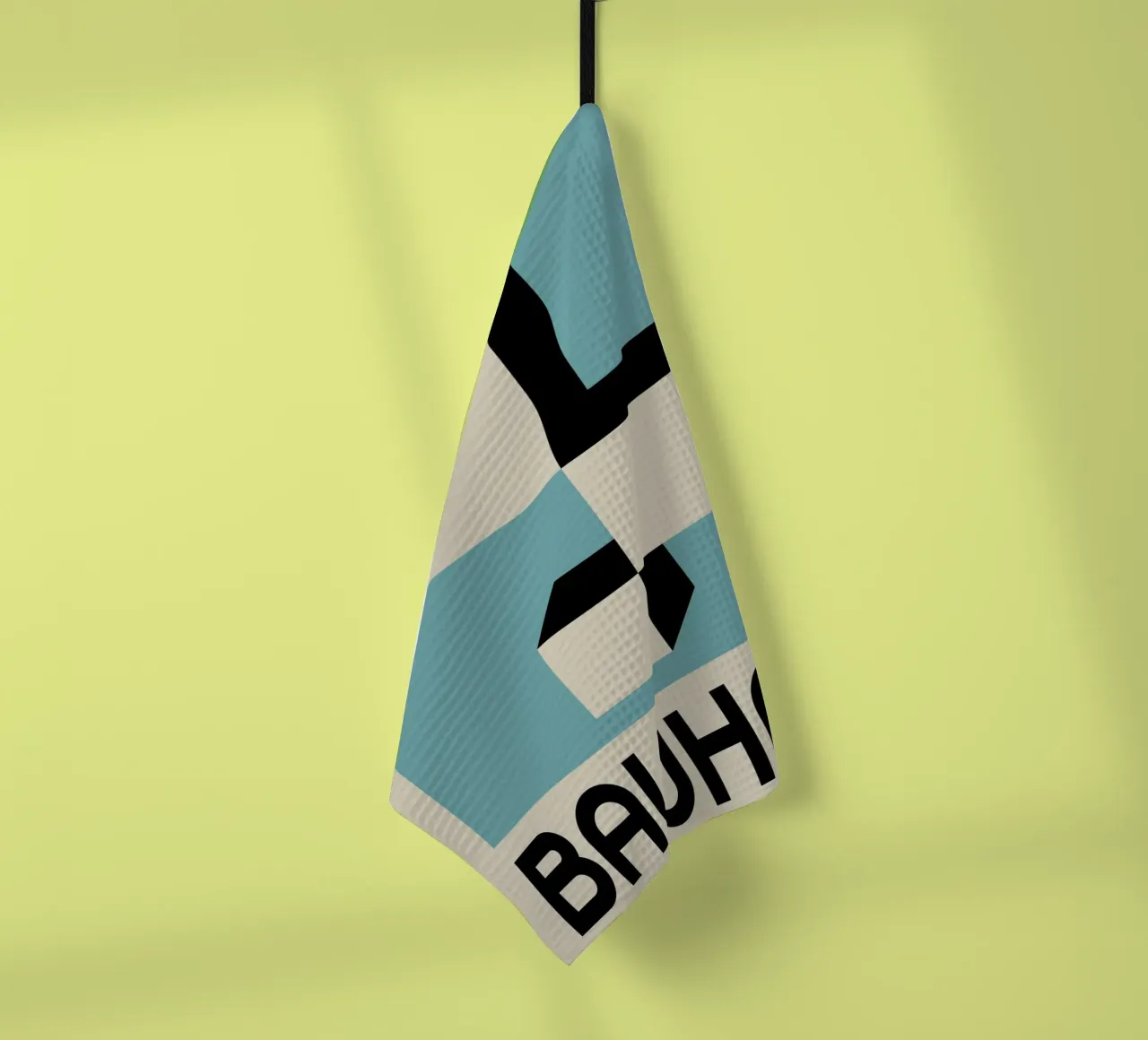 Bauhaus Forme geometriche 3D Stampa blu verde acqua canovaccio da cucina da NorwesClub