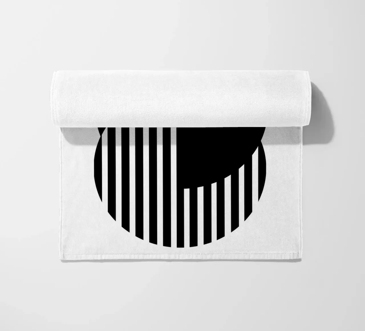 Bauhaus 1919 Poster Schwarz Weiß Kreise Druck Strandtuch von NorwesClub