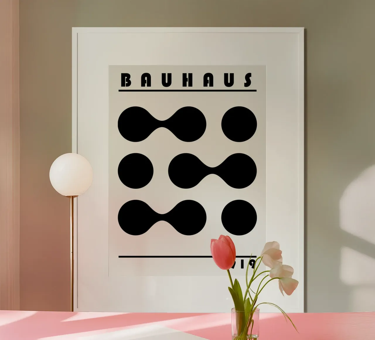 Bauhaus 1919 Forme geometriche Nero Bianco Stampa carta hahnemühle da NorwesClub