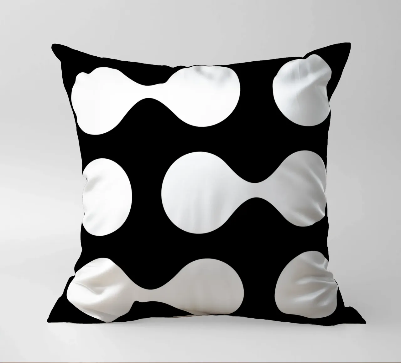 Bauhaus 1919 Forme geometriche Bianco Nero Stampa cuscino da NorwesClub