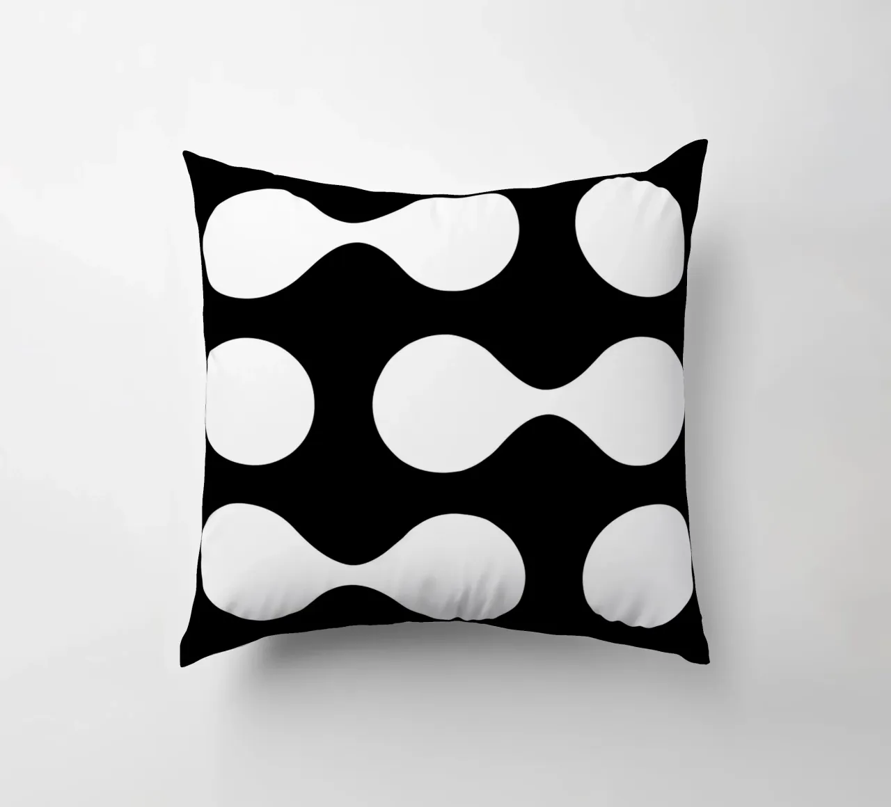 Bauhaus 1919 Forme geometriche Bianco Nero Stampa cuscino da NorwesClub