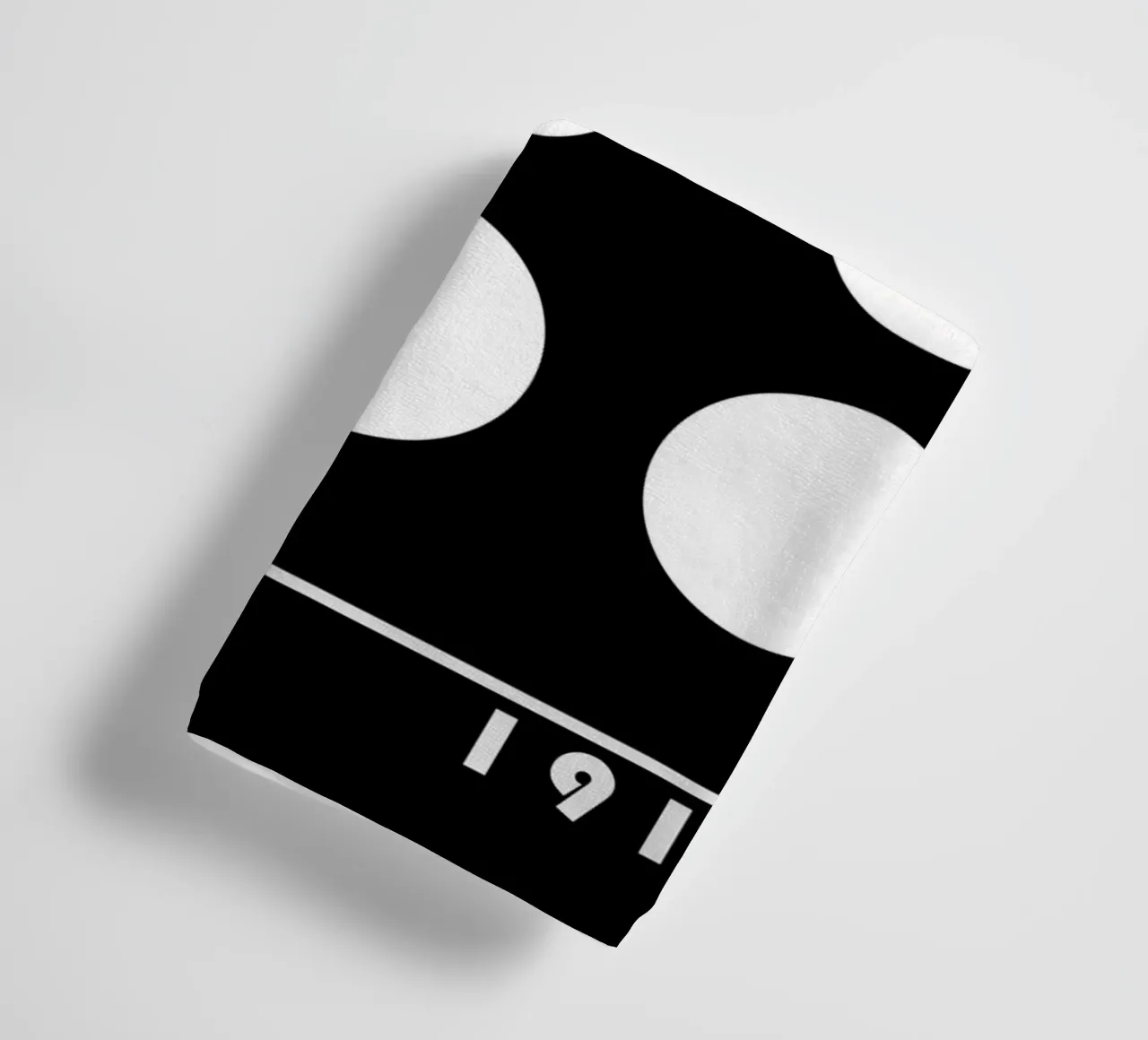 Bauhaus 1919 Forme geometriche Bianco Nero Stampa asciugamano da bagno da NorwesClub