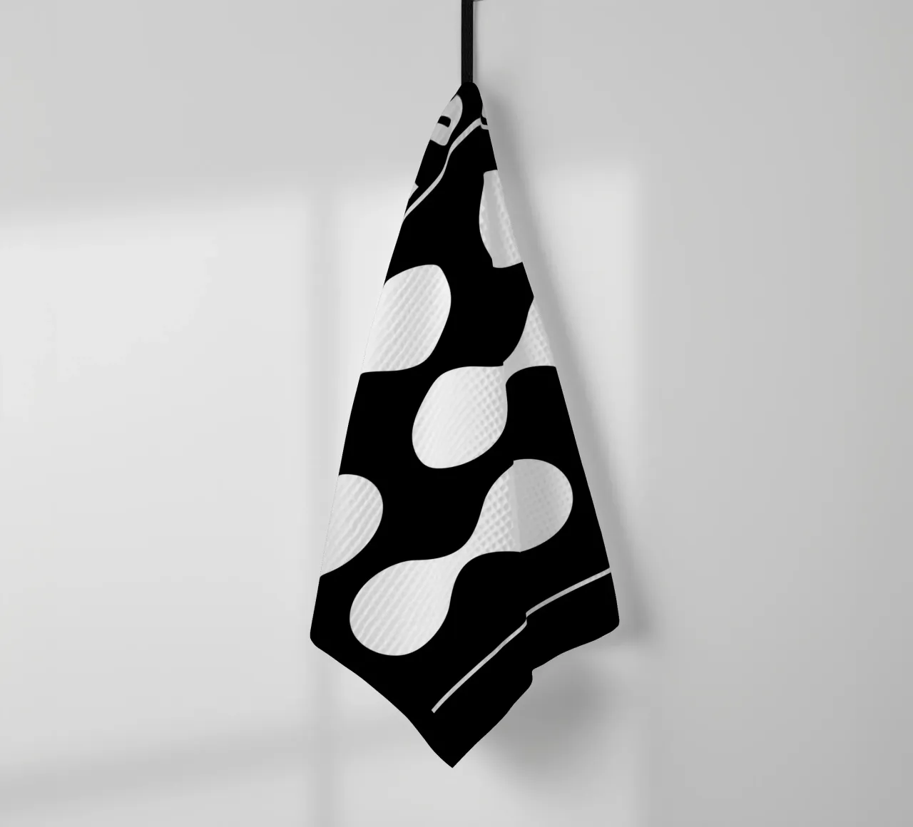 Bauhaus 1919 Forme geometriche Bianco Nero Stampa canovaccio da cucina da NorwesClub