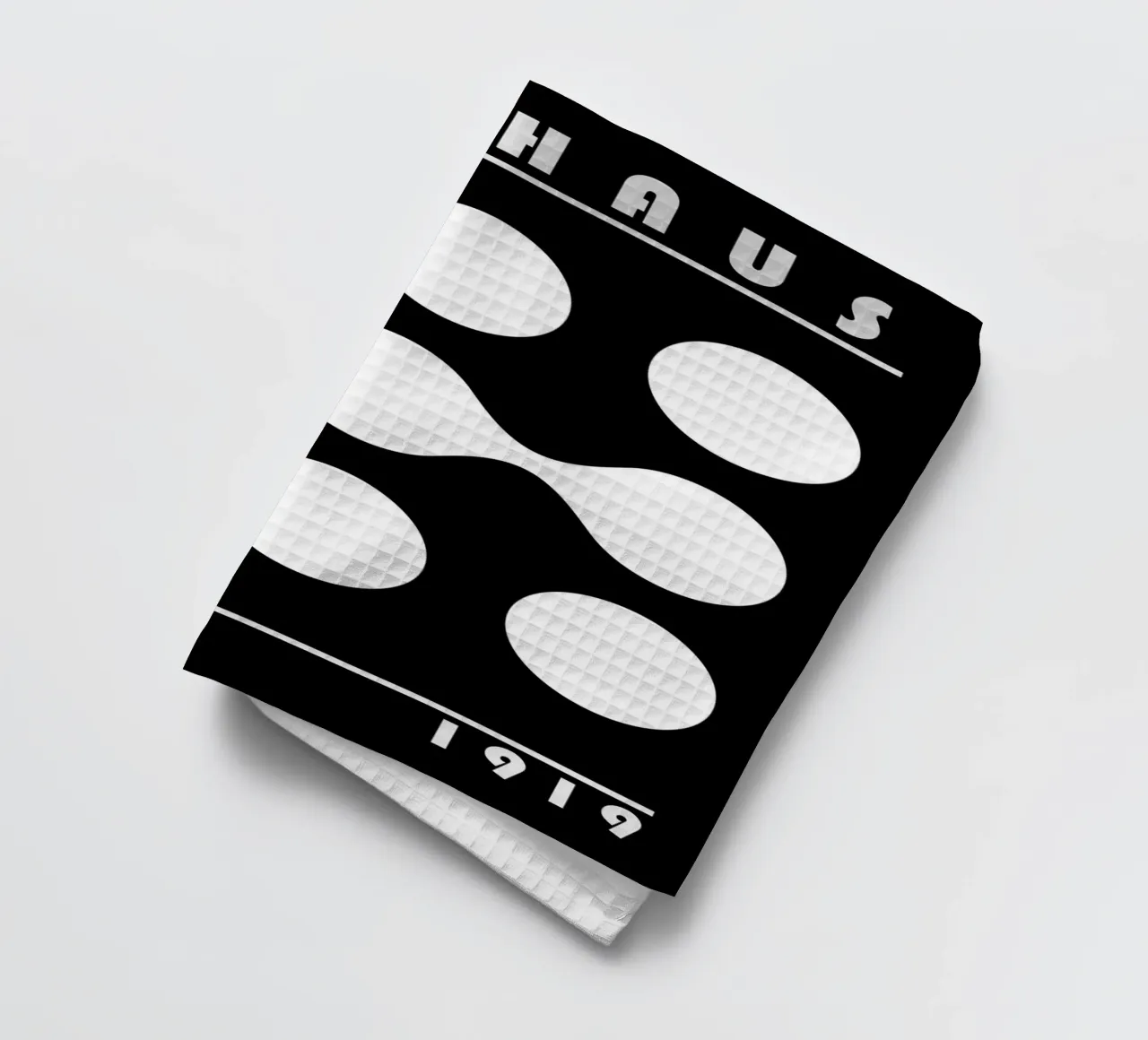 Bauhaus 1919 Forme geometriche Bianco Nero Stampa canovaccio da cucina da NorwesClub