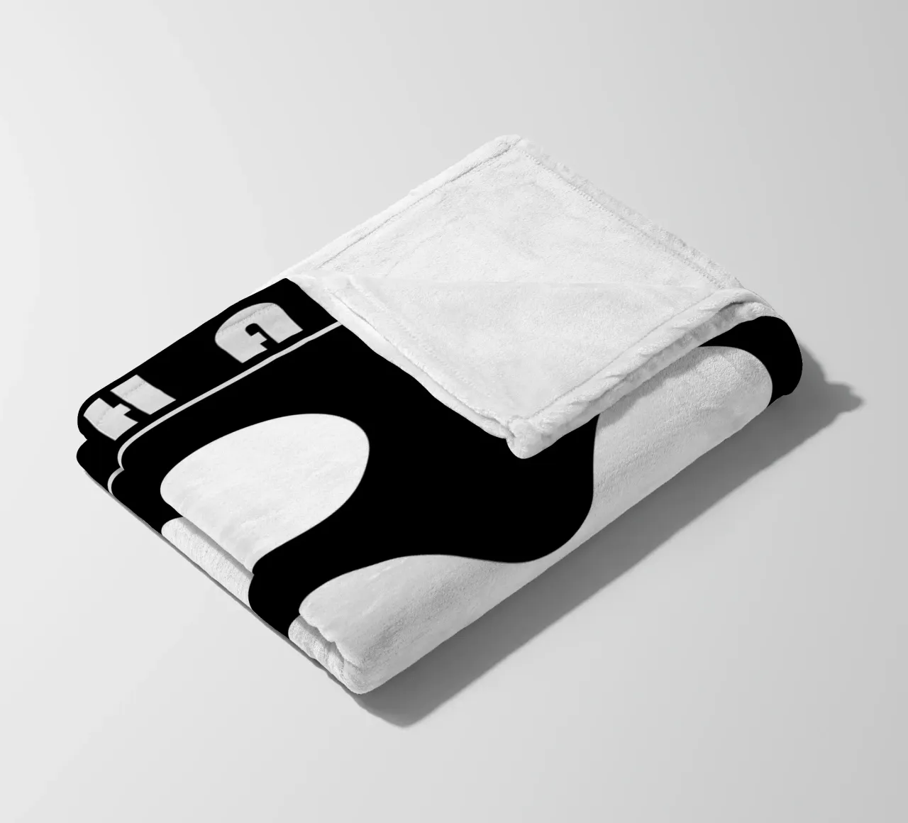 Bauhaus 1919 Forme geometriche Bianco Nero Stampa coperta in pile da NorwesClub