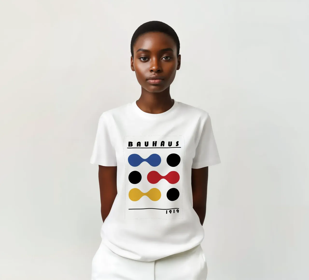 Bauhaus 1919 Forme geometriche Stampa a colori t-shirt da NorwesClub
