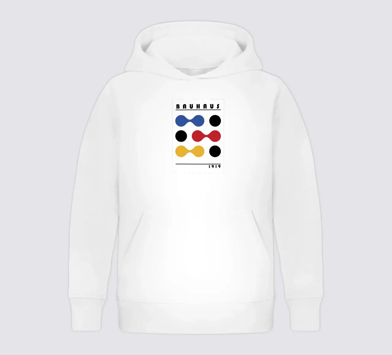 Bauhaus 1919 Forme geometriche Stampa a colori felpa bambino con cappuccio da NorwesClub