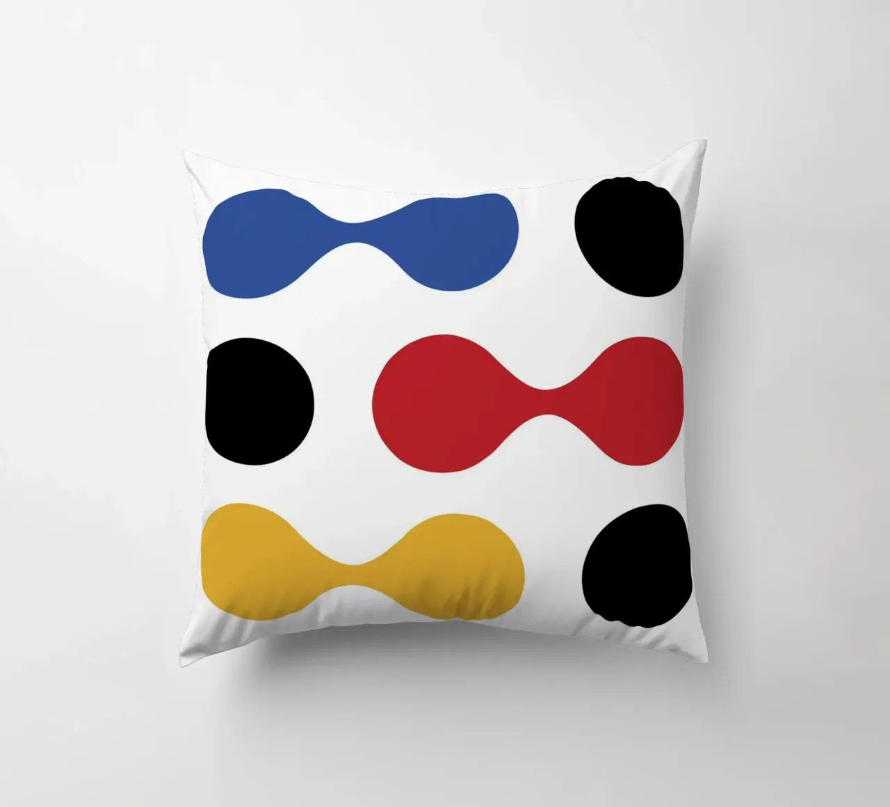 Bauhaus 1919 Forme geometriche Stampa a colori cuscino da NorwesClub