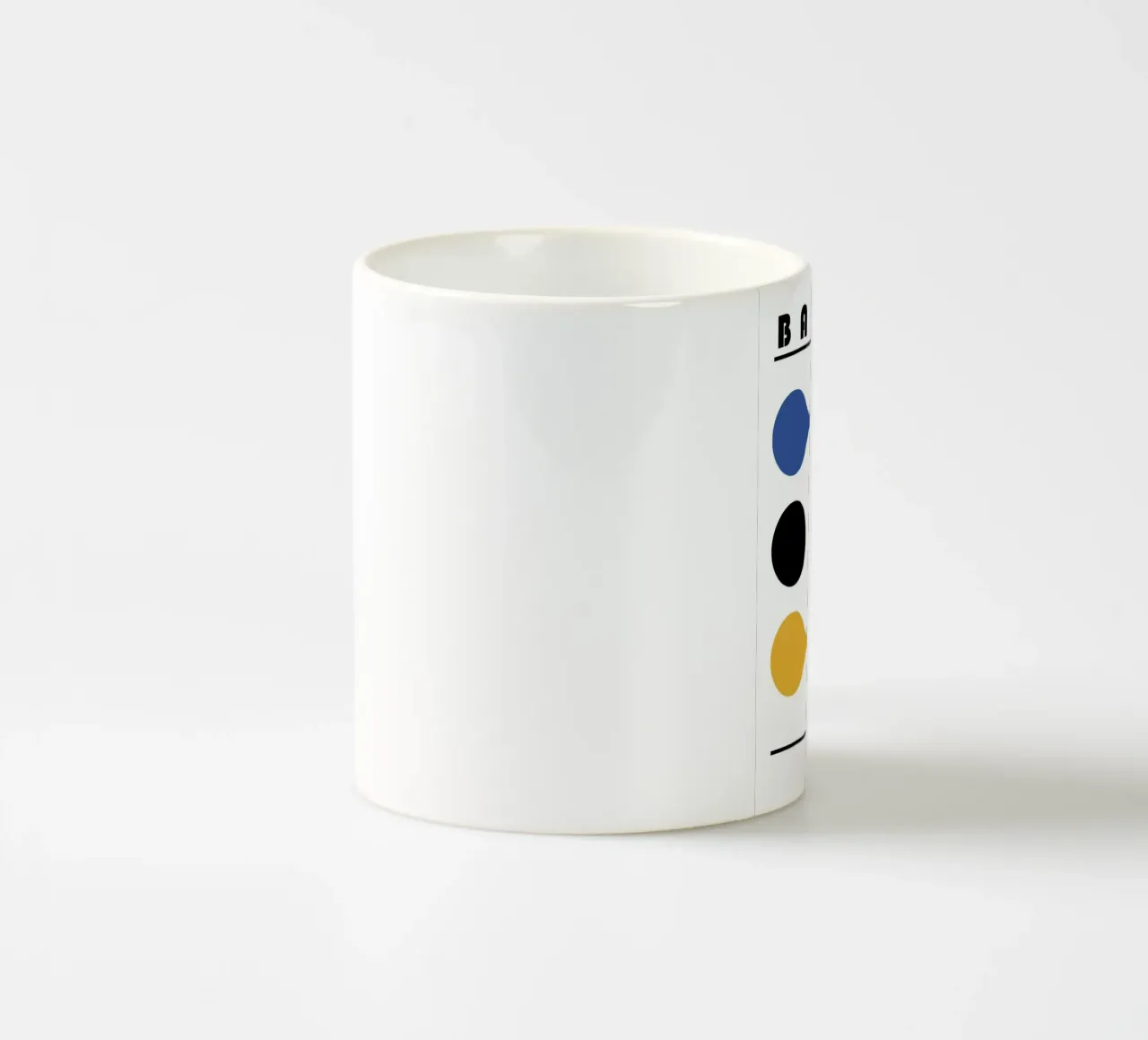 Bauhaus 1919 Forme geometriche Stampa a colori tazza in ceramica da NorwesClub