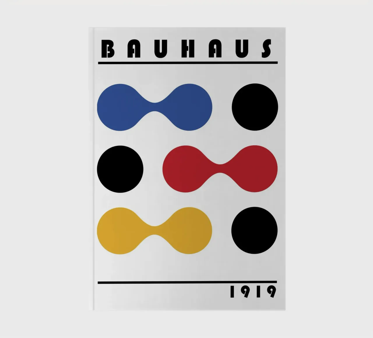 Bauhaus 1919 Forme geometriche Stampa a colori diario da NorwesClub