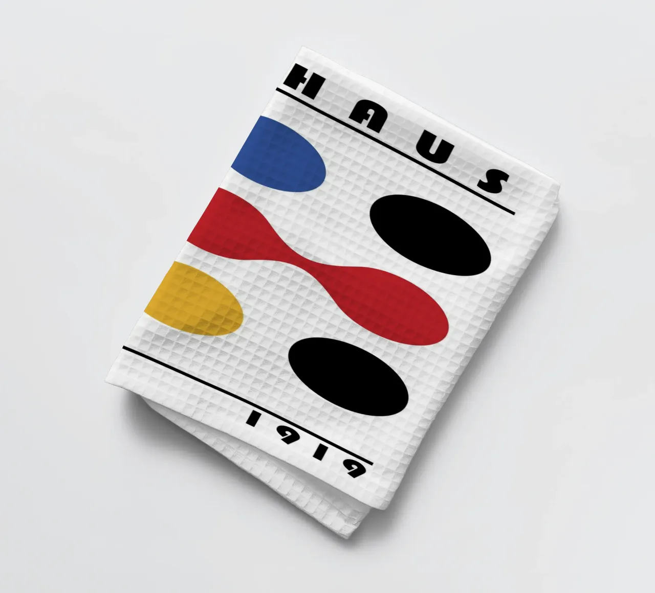 Bauhaus 1919 Forme geometriche Stampa a colori canovaccio da cucina da NorwesClub